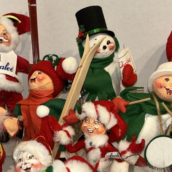Annalee Mobilitee Workshop Christmas Santa Snowman Kitties Holiday Figurine Lot - Picture 4 of 7